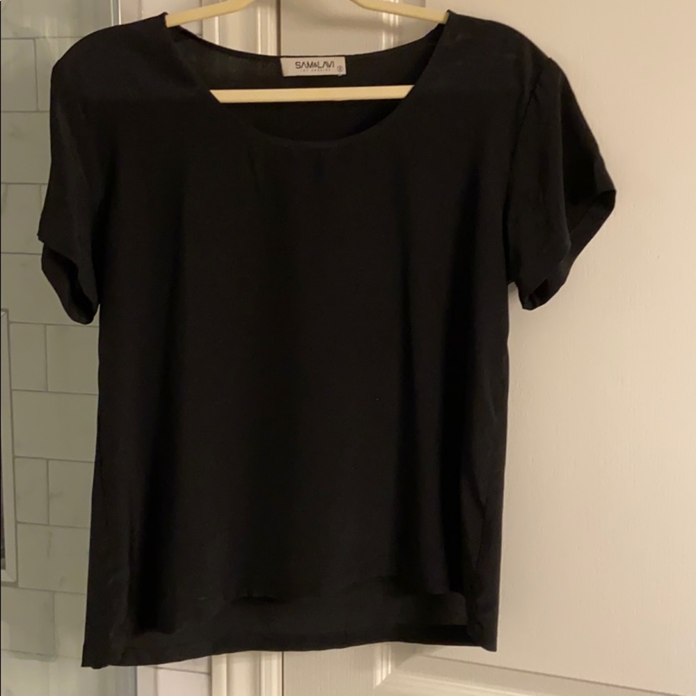 Sam&Lavi Black silk top - NWOT